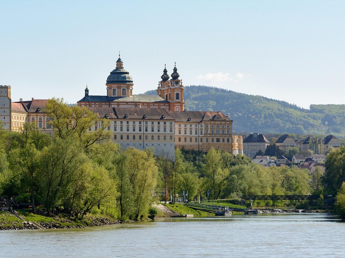Melk Abbey overlooking the Danube River