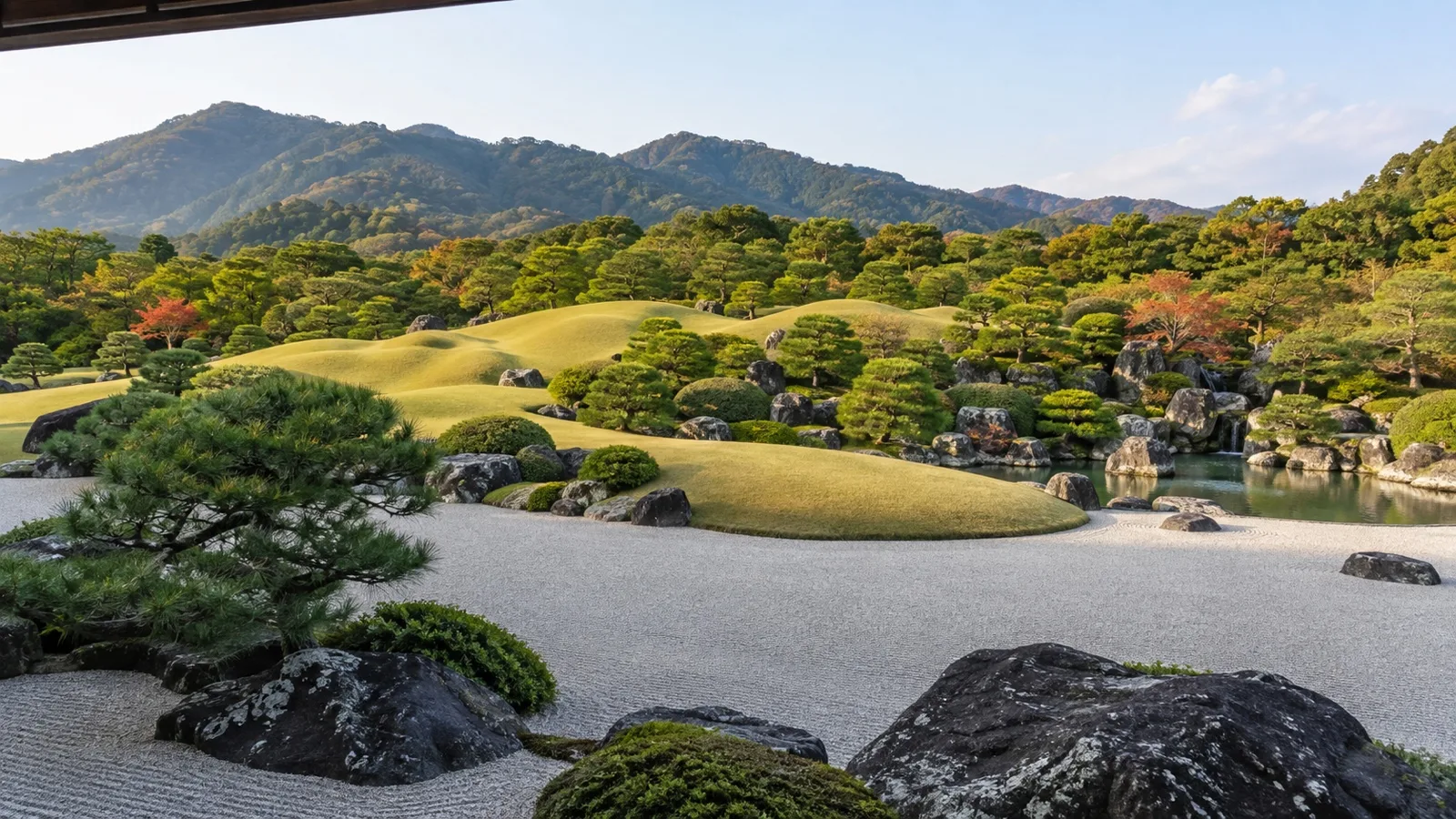 Japanese garden at Adachi Museum of Art