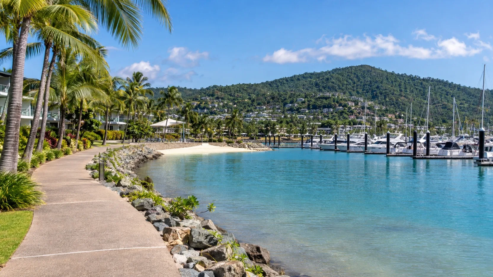 Airlie Beach waterfront promenade