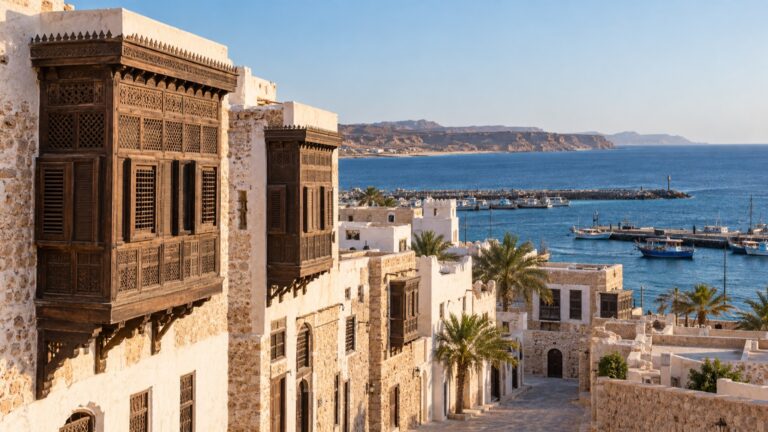 Al Wajh old town and harbor on Saudi Arabia's Red Sea coast