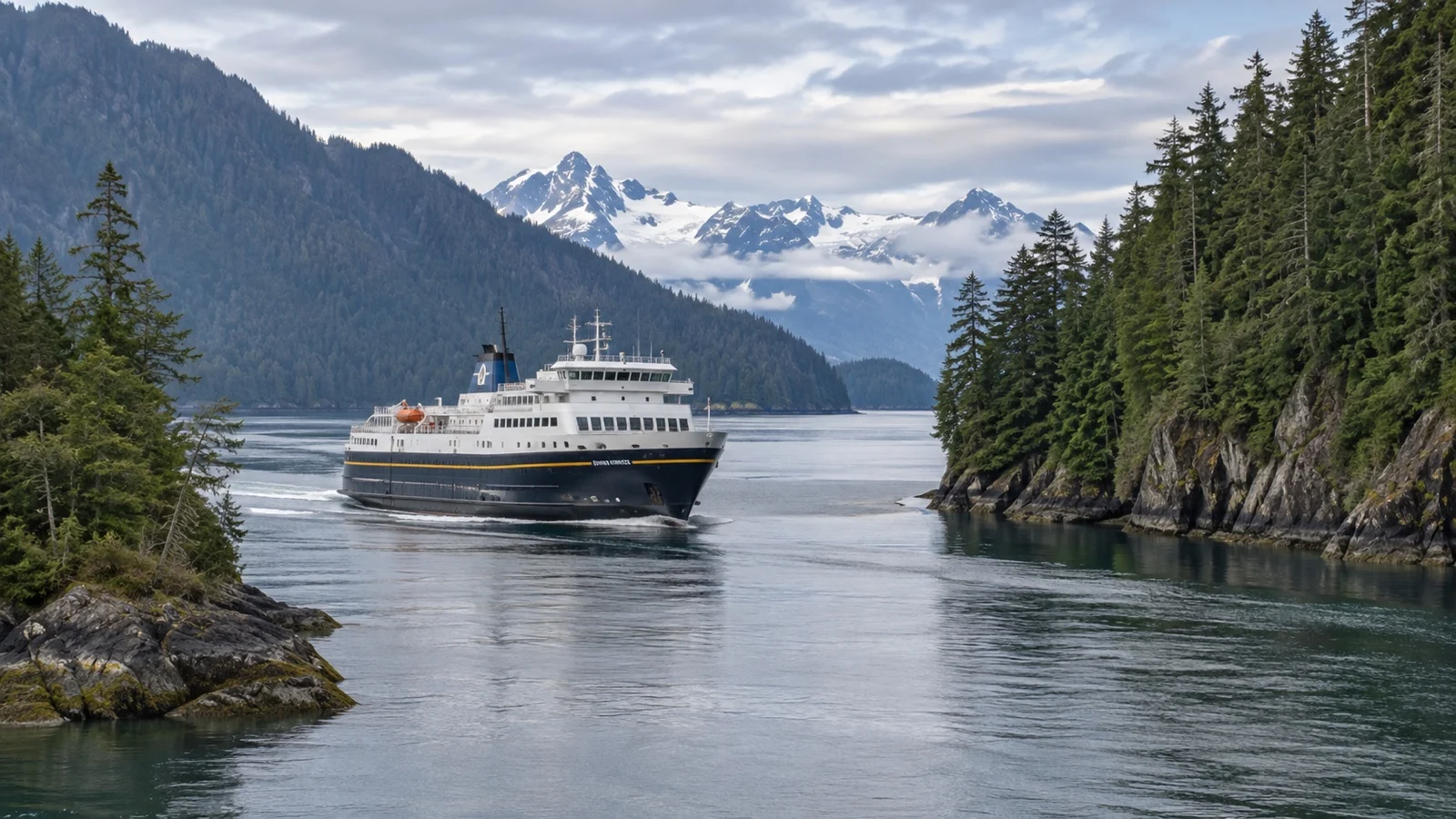 Alaska Marine Highway ferry in Inside Passage