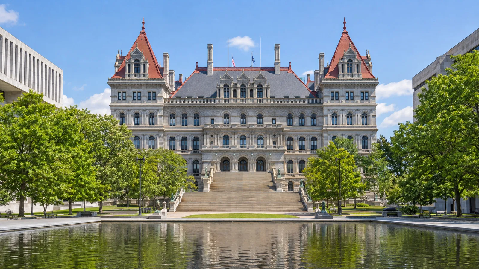 New York State Capitol building in Albany, New York