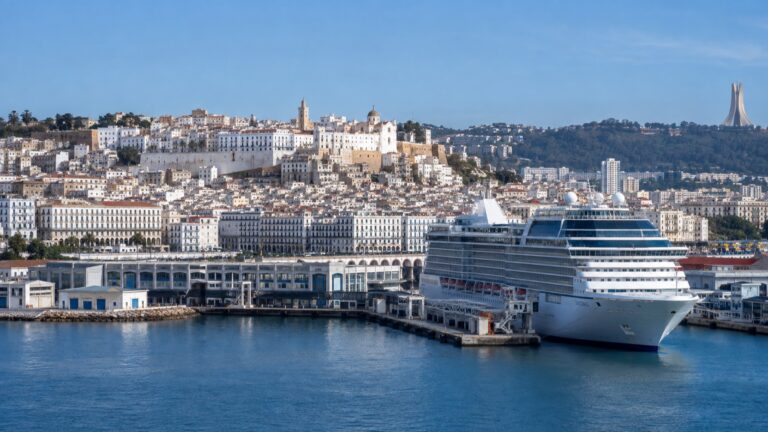 Algiers harbor and white city