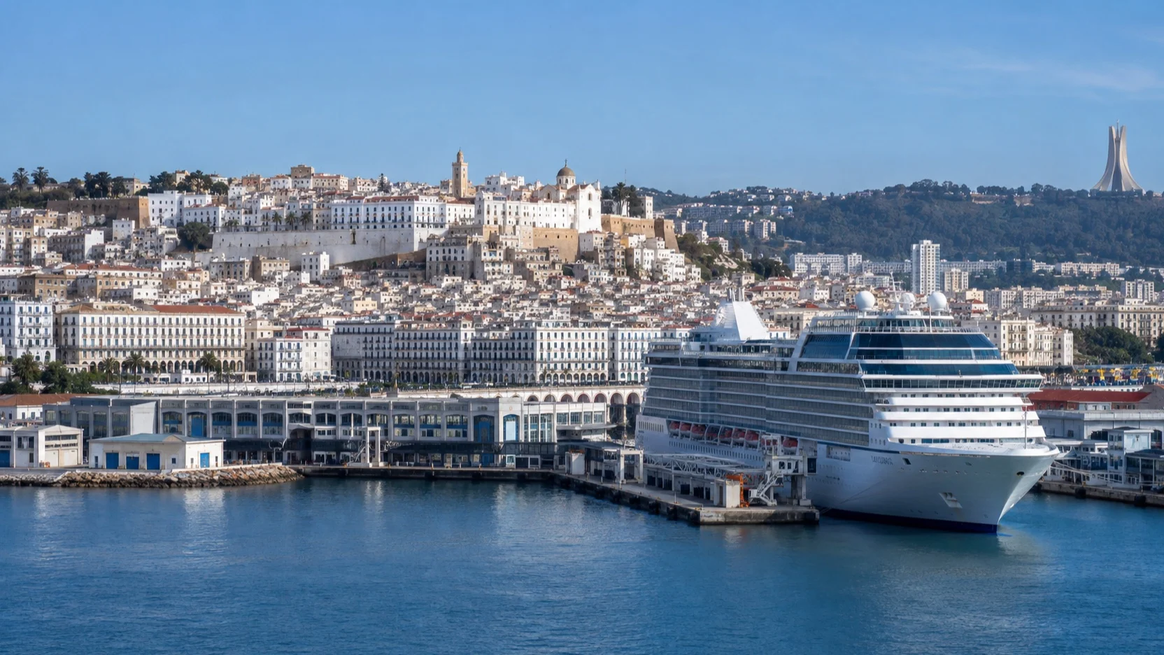 Algiers harbor and white city