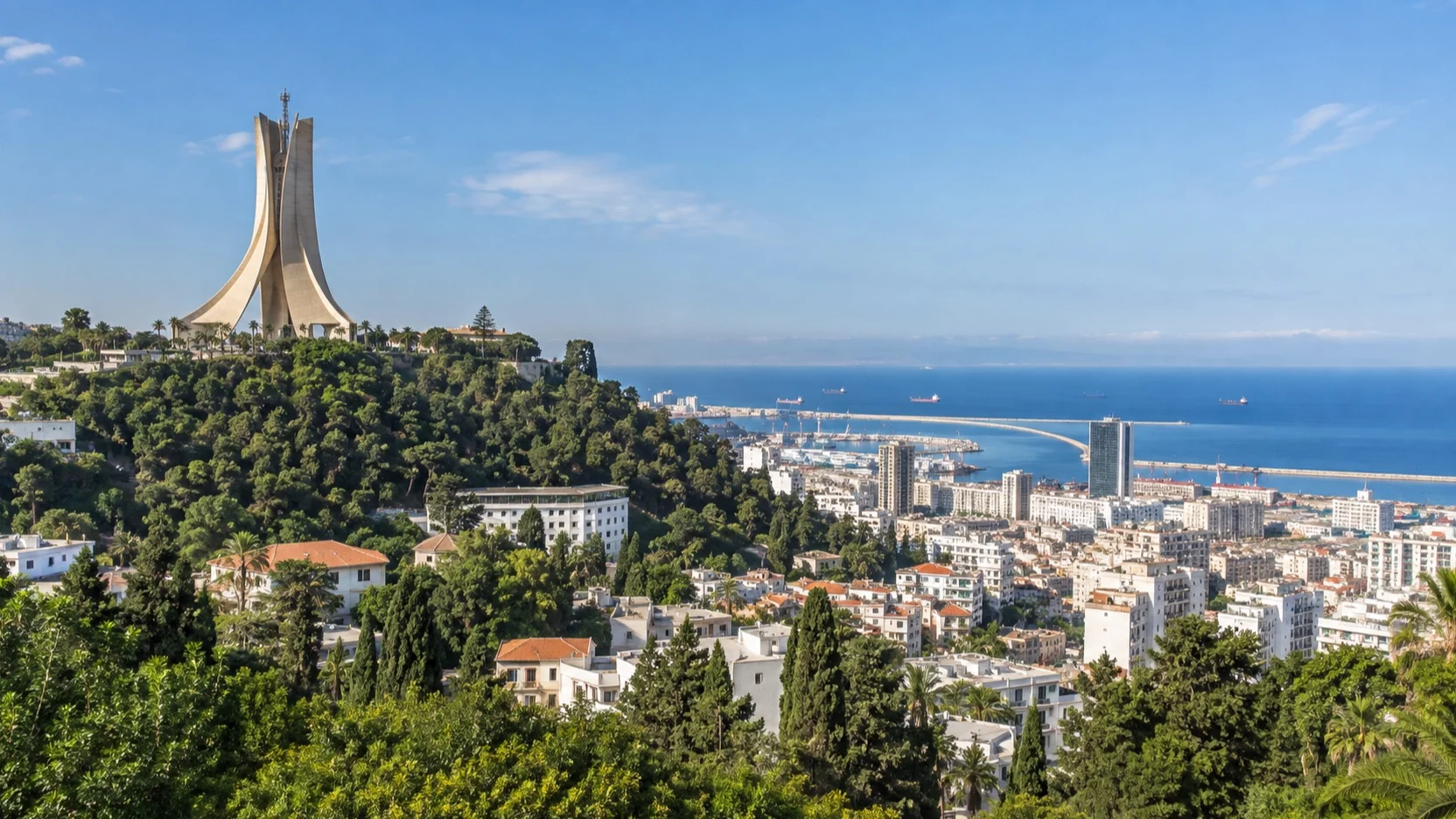 Martyrs Memorial above Algiers