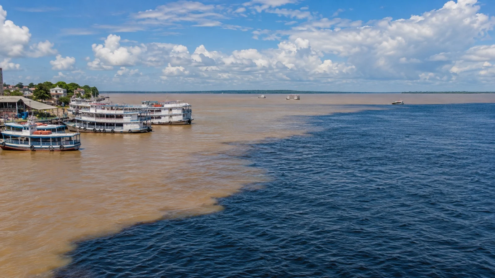 Santarem riverfront near Tapajos and Amazon confluence