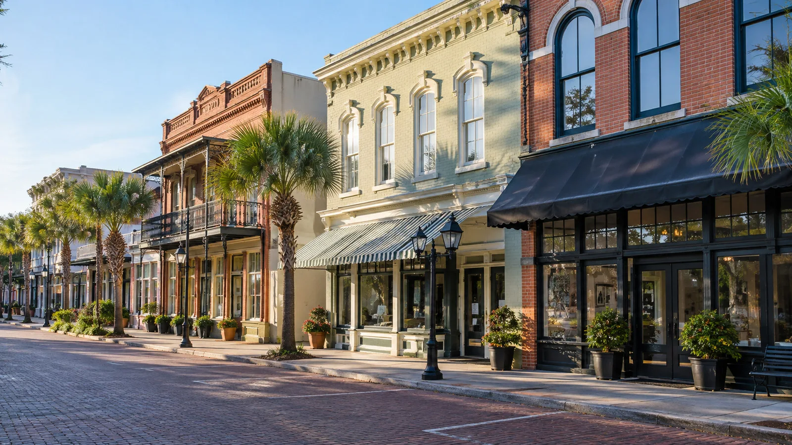 Centre Street historic storefronts