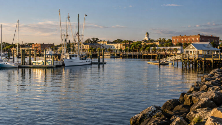 Fernandina Beach harbor on Amelia Island