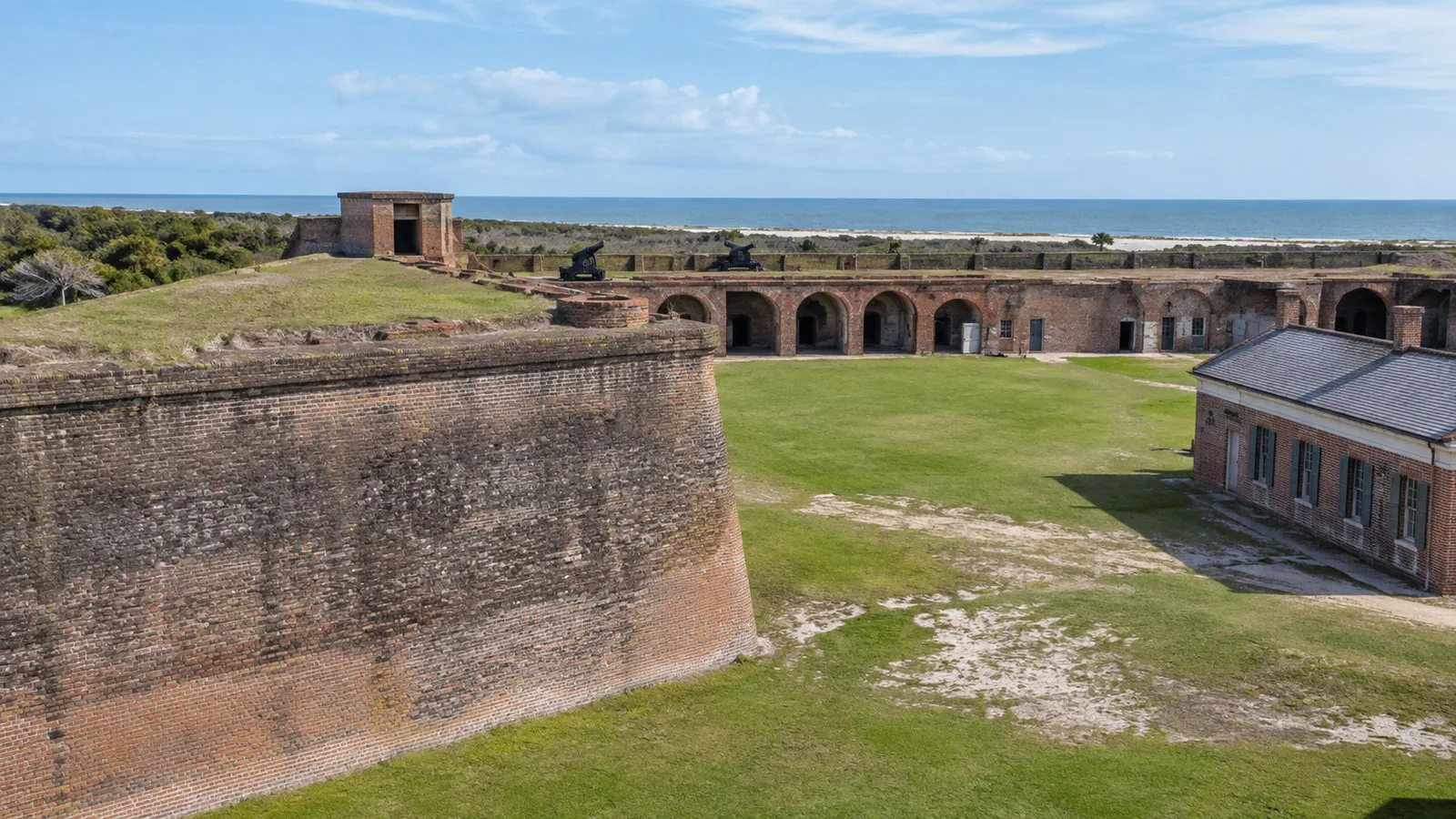 Fort Clinch historic brick fort