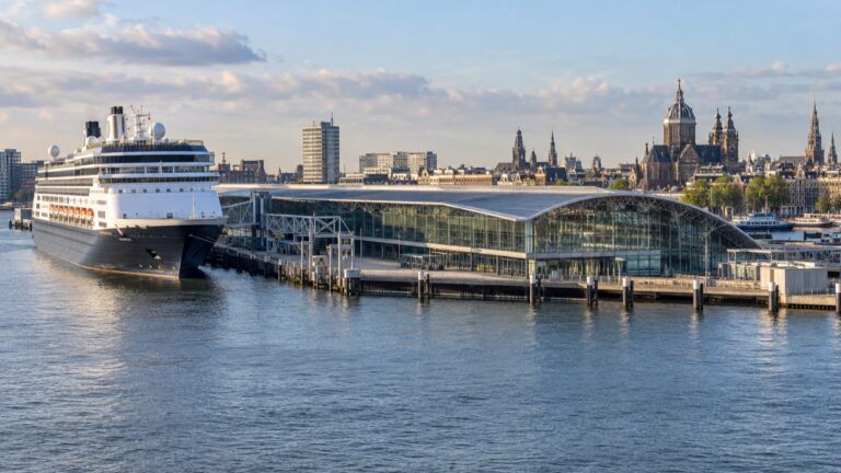 Cruise ship at Amsterdam Passenger Terminal