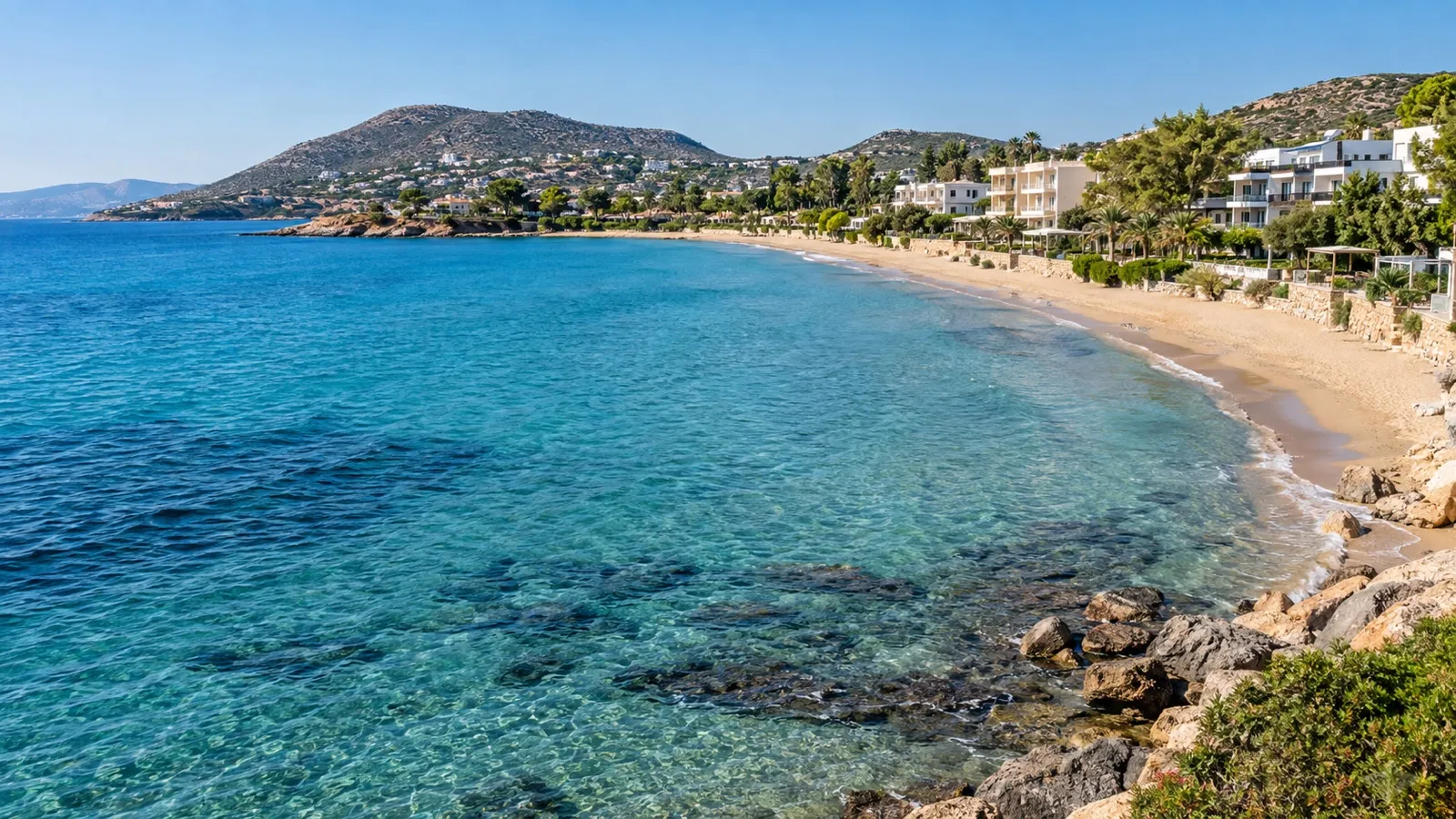 Anavyssos beach on the Athens Riviera