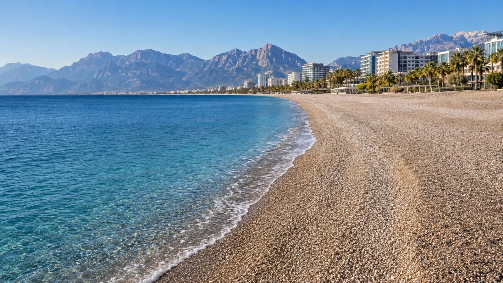 Central Konyaaltı hotels and beach