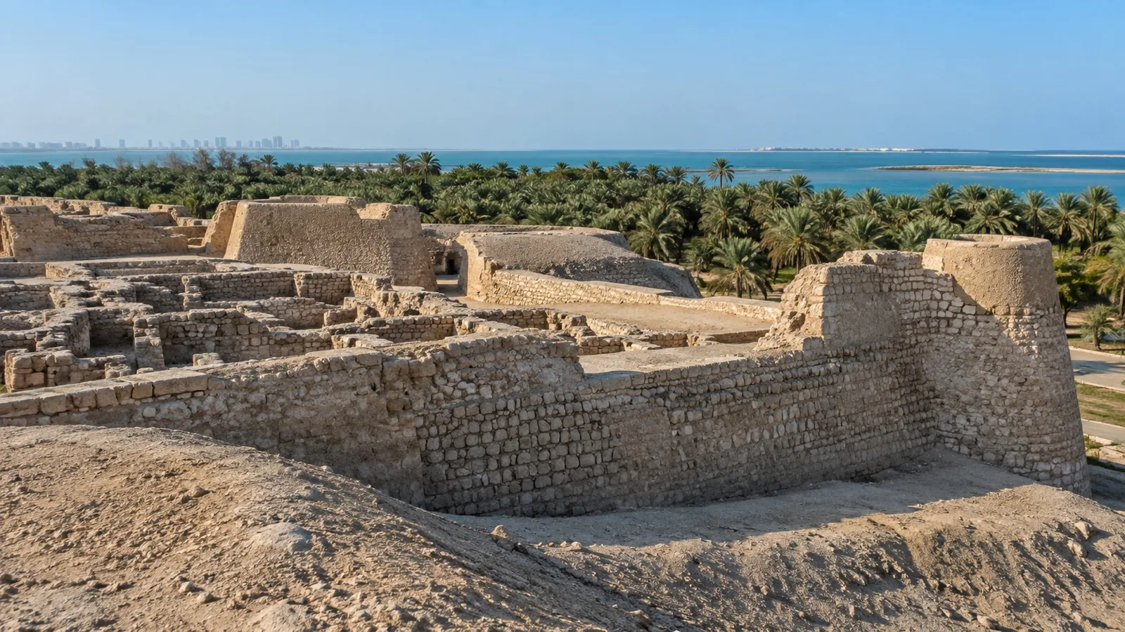 Qal'at al-Bahrain ancient fort and Dilmun site