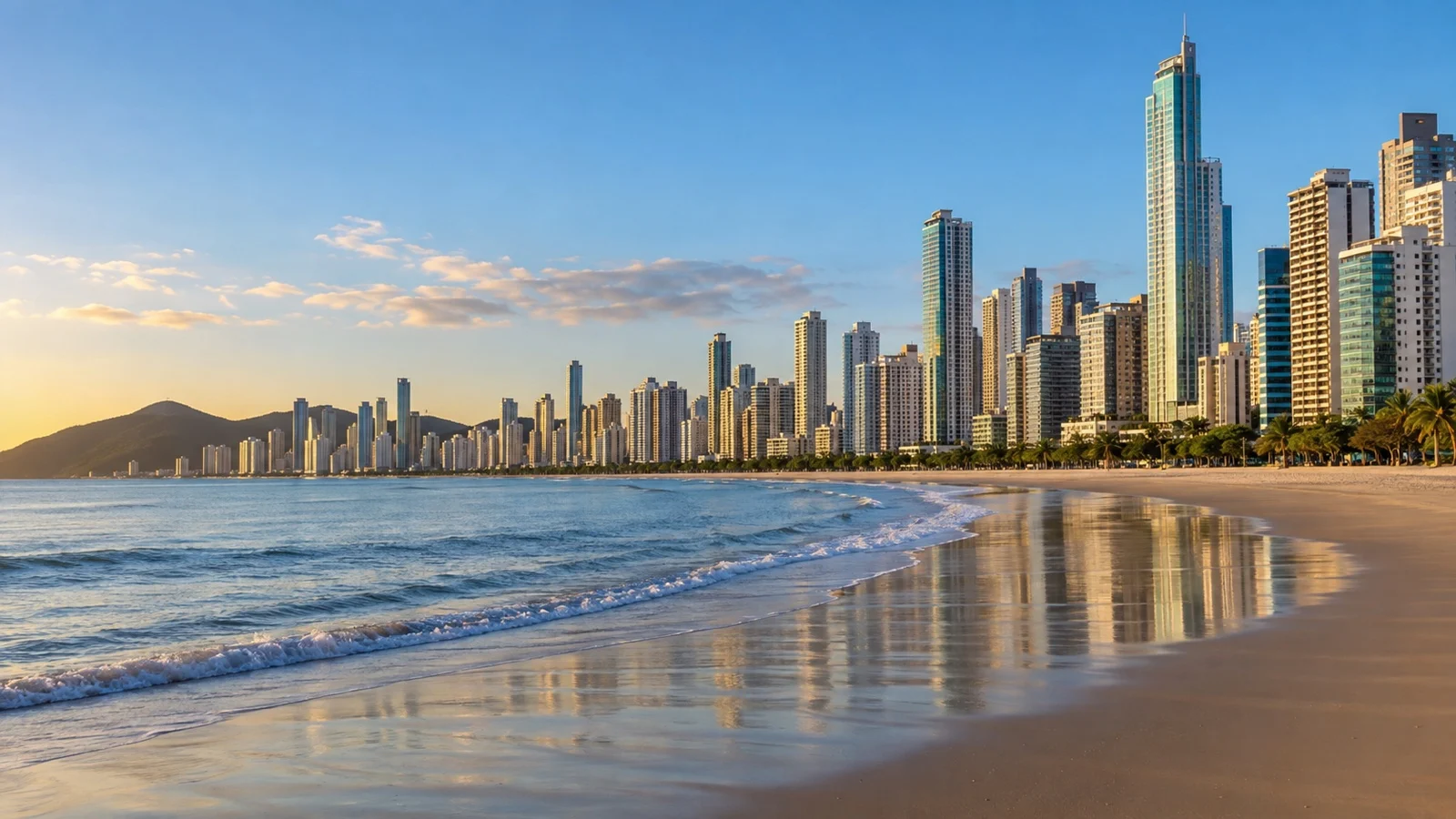 Balneário Camboriú skyline and Central Beach