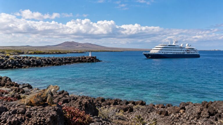 Baltra Island landing for Galápagos cruise vessels