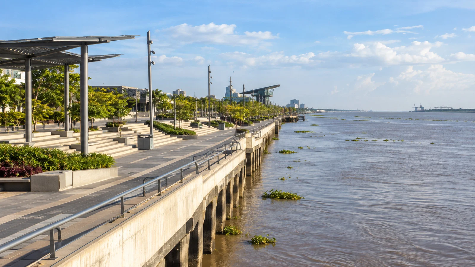 Barranquilla Gran Malecón promenade and river
