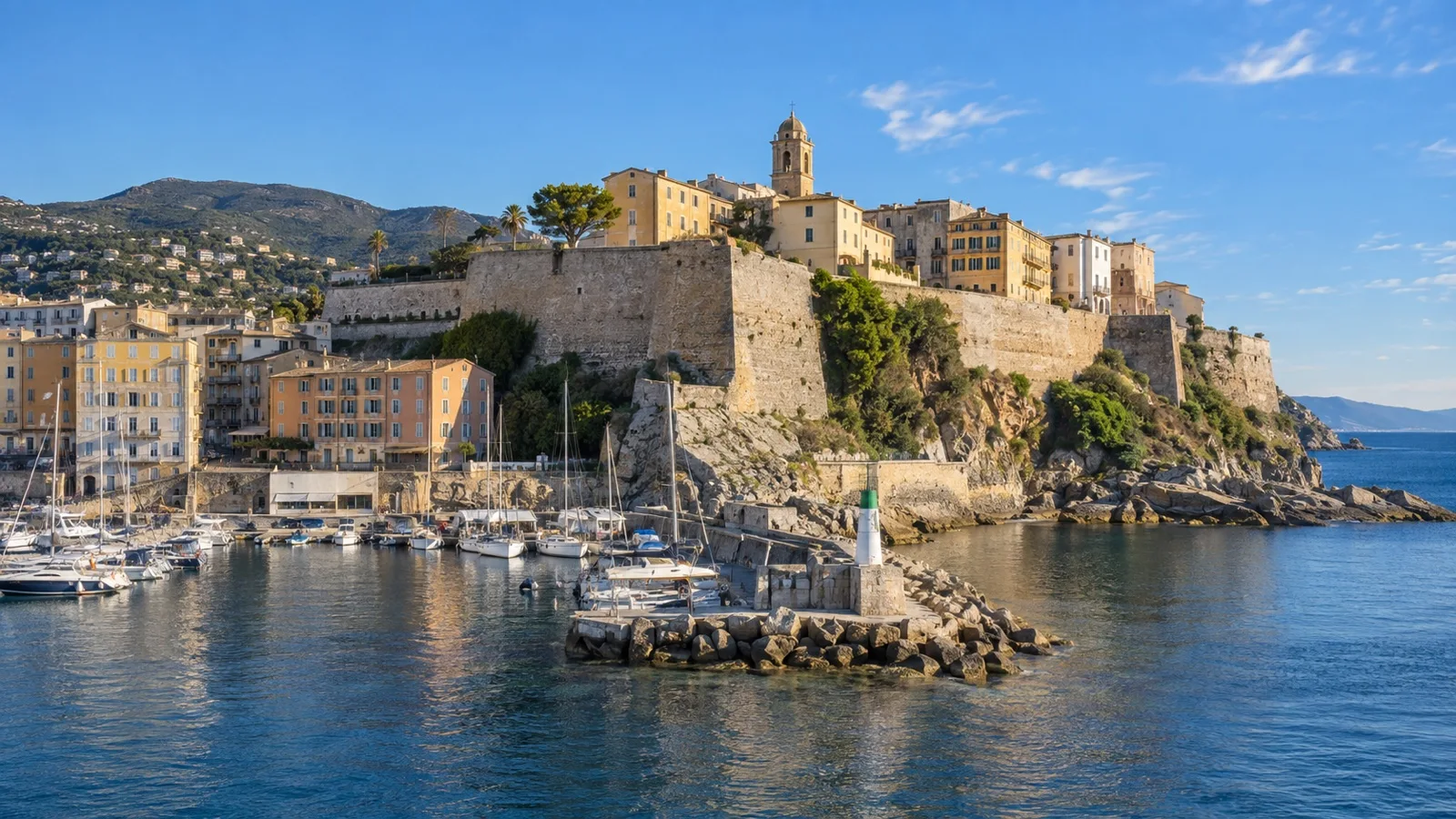 Bastia citadel above old port