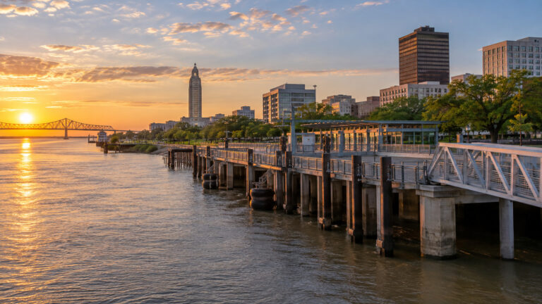 Baton Rouge City Dock on the Mississippi