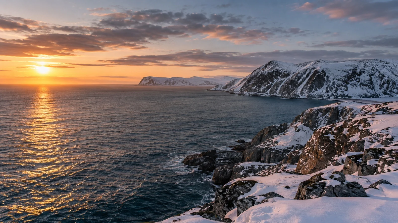 Barents Sea coastline near Båtsfjord