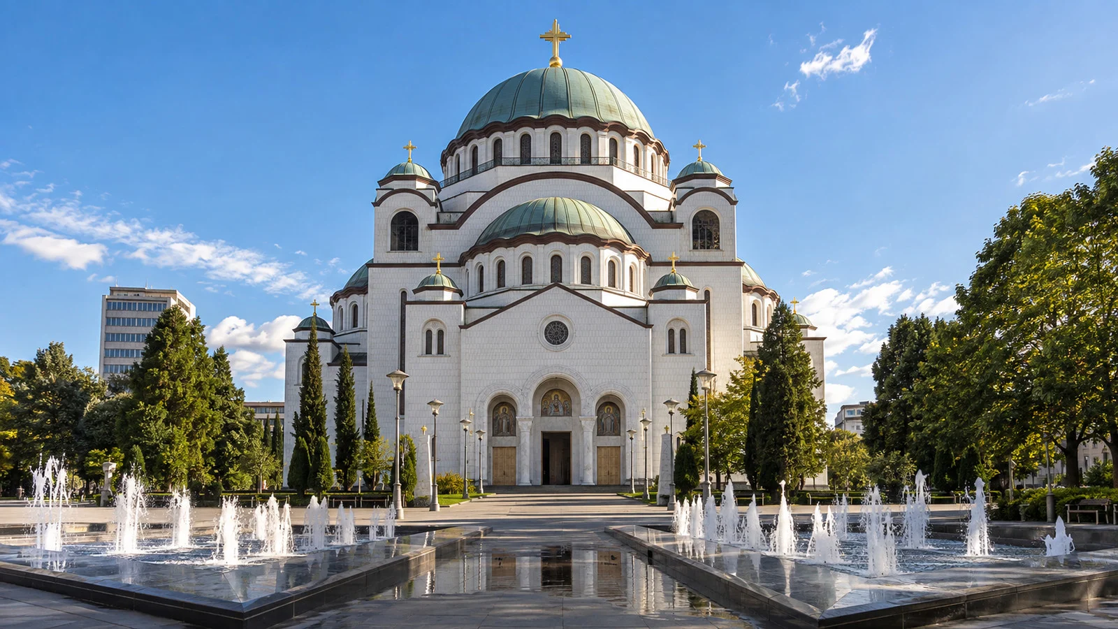 Church of Saint Sava exterior in Belgrade