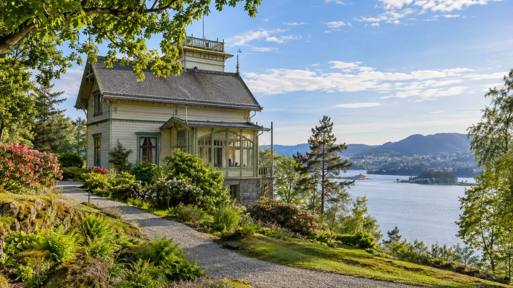 Edvard Grieg's historic home at Troldhaugen near Bergen
