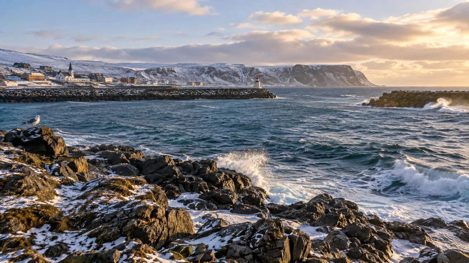 Rugged Barents Sea coast near Berlevåg