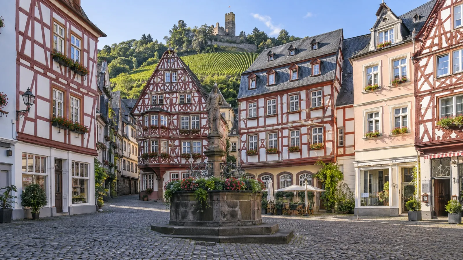 Half-timbered houses in Bernkastel-Kues