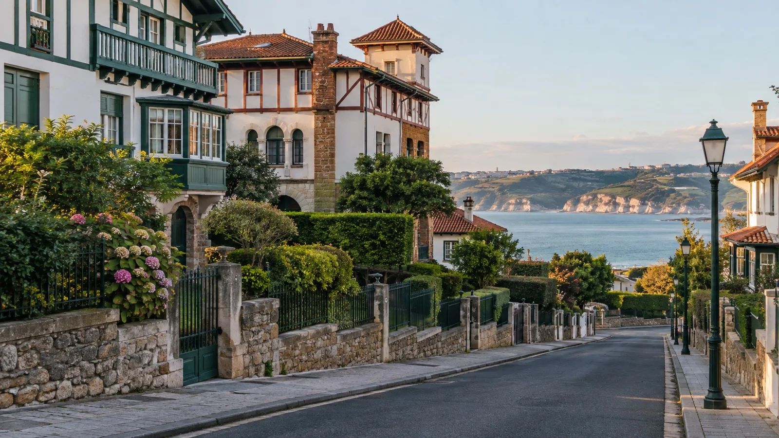 Getxo residential hotel area near Bilbao port