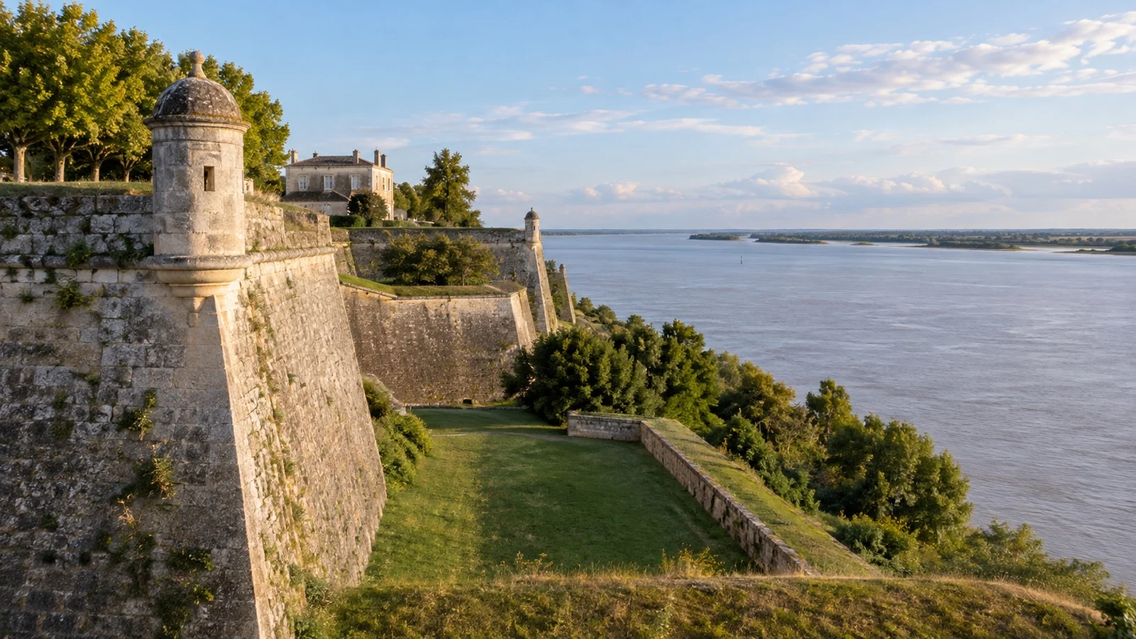 Blaye Citadel overlooking Gironde estuary