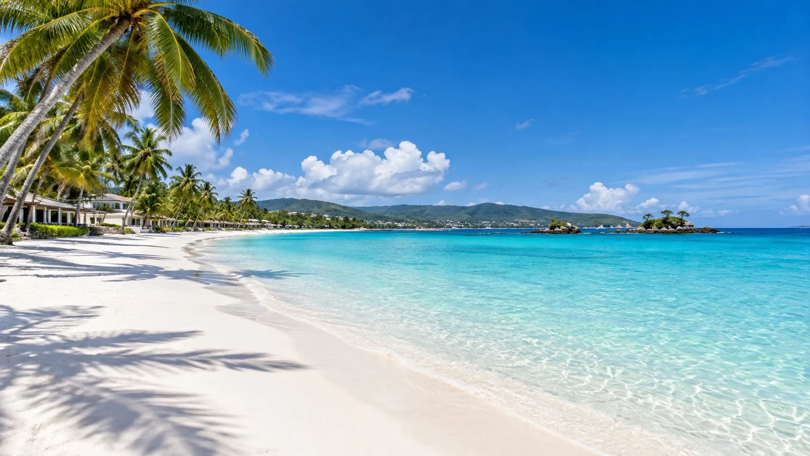 White Beach sand and turquoise water on Boracay