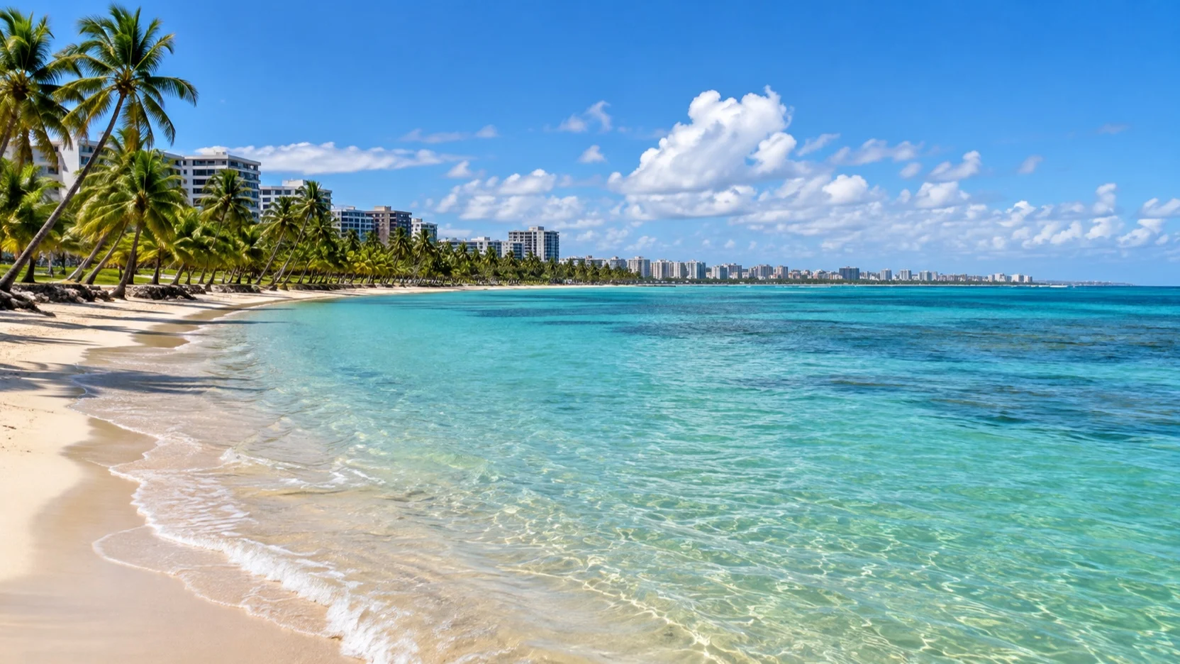 Pajuçara beach and turquoise shallows in Maceió