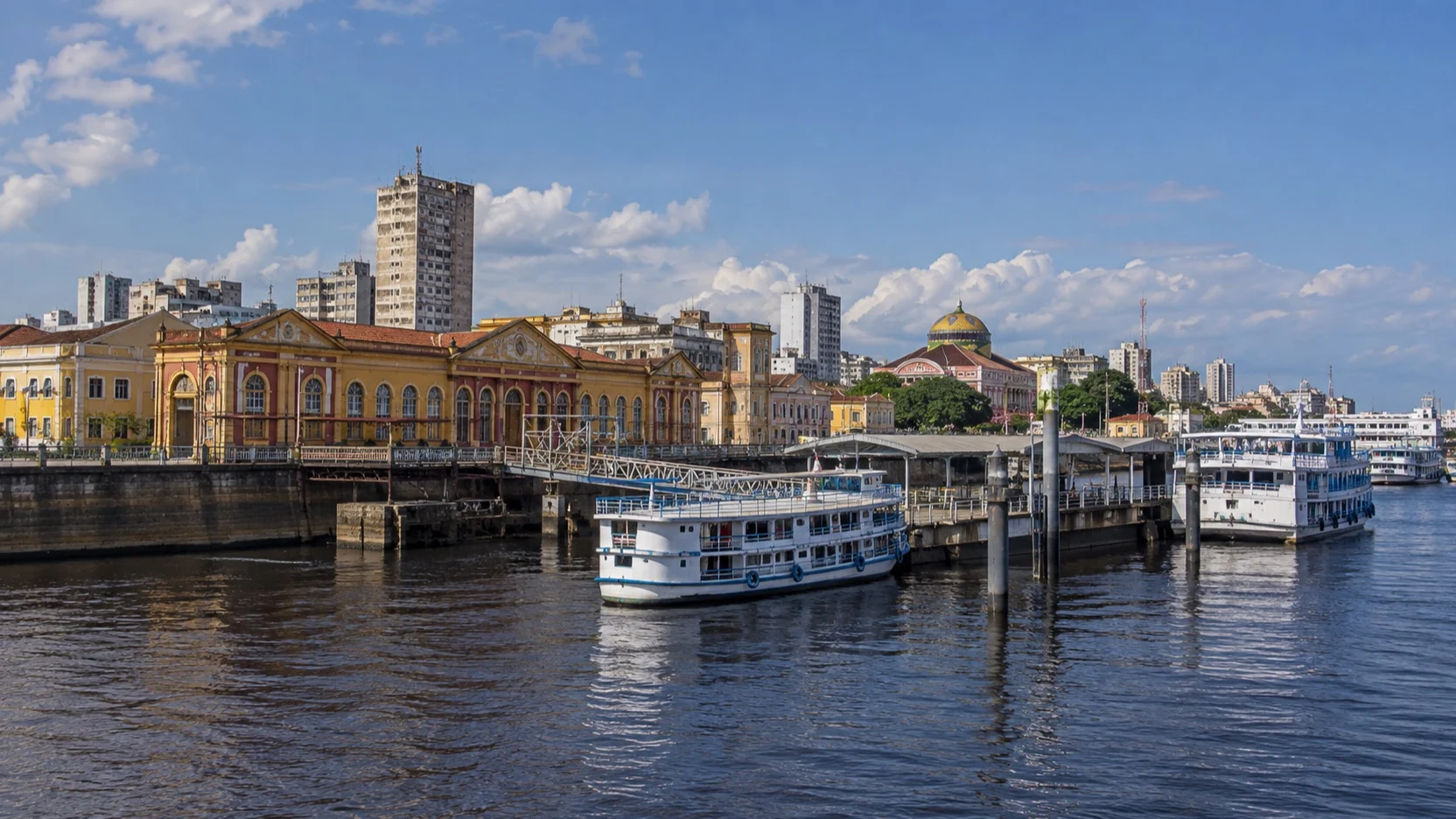 Floating port of Manaus on the Rio Negro
