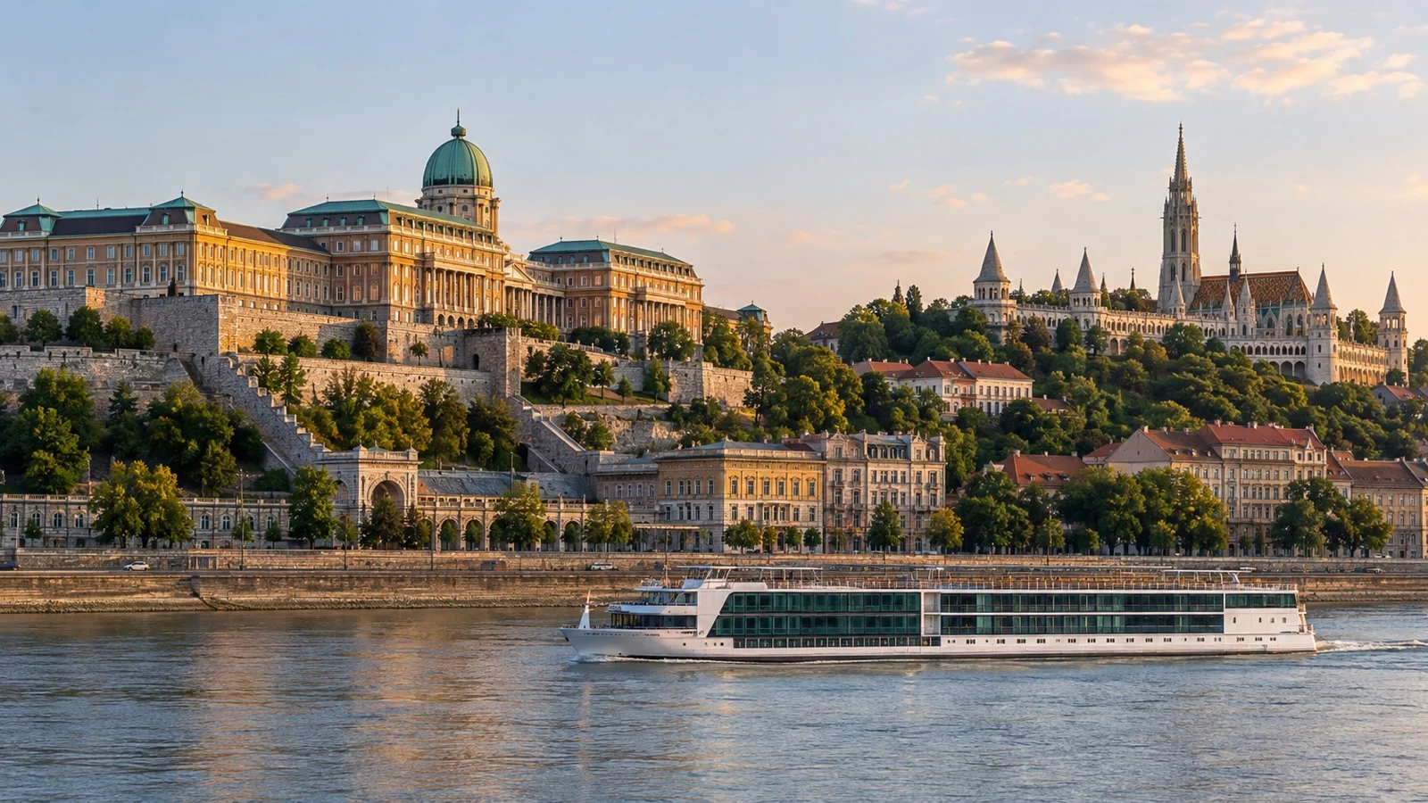 Buda Castle district from the Danube