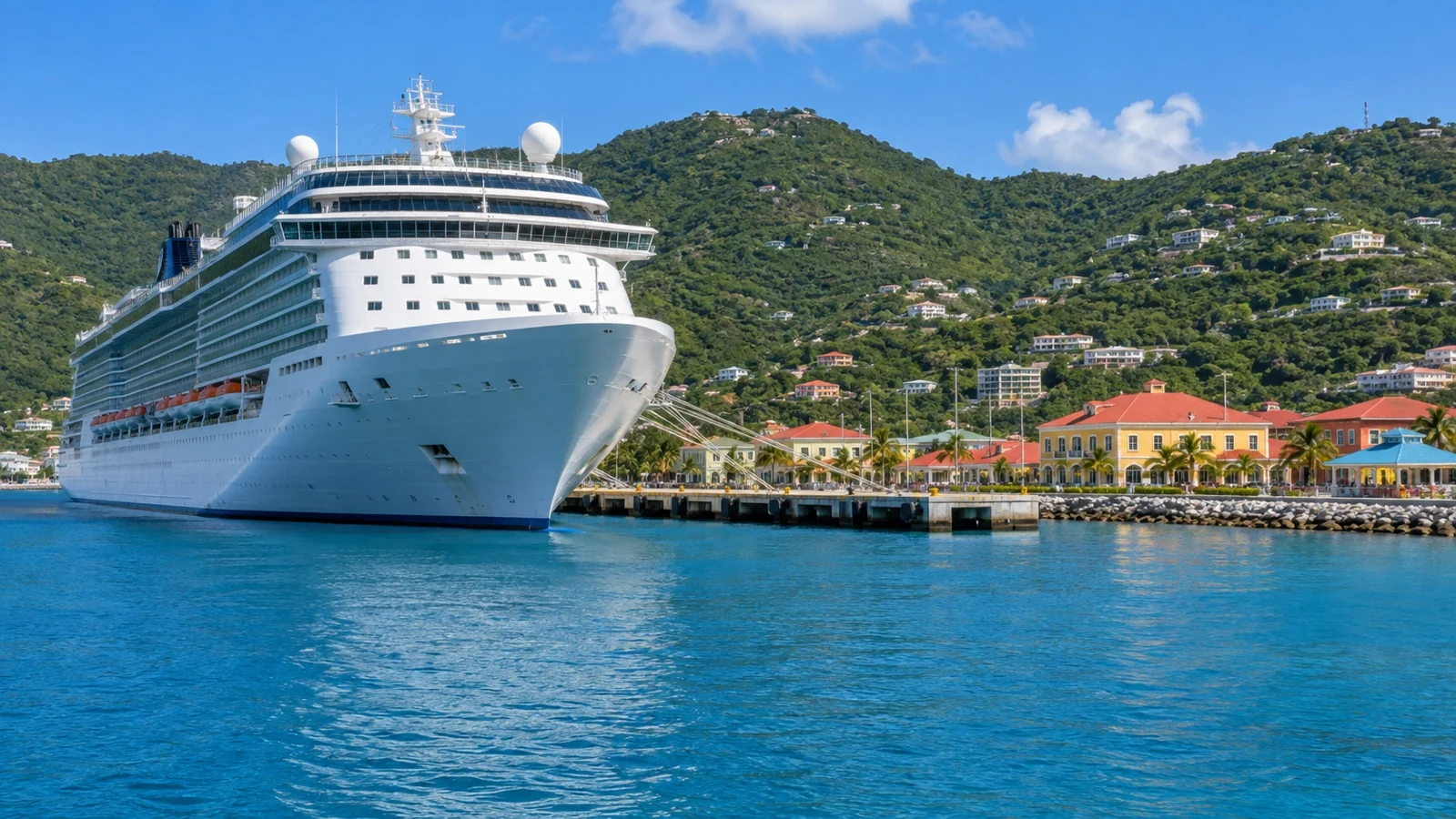 Cruise ship at Road Town Tortola