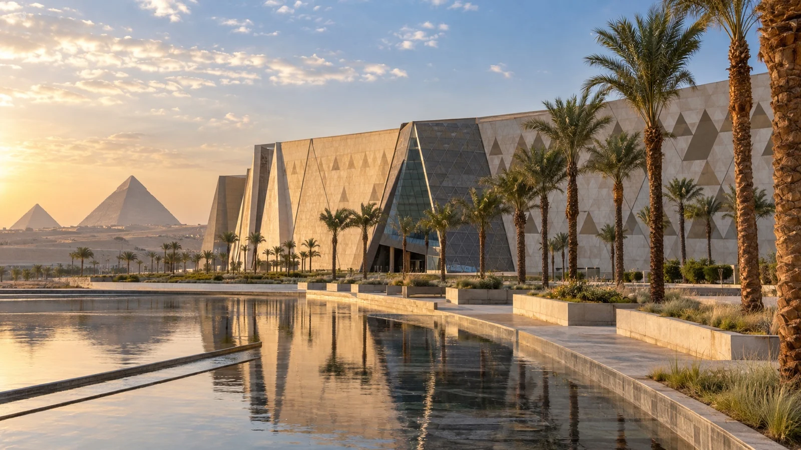 Grand Egyptian Museum exterior near Giza