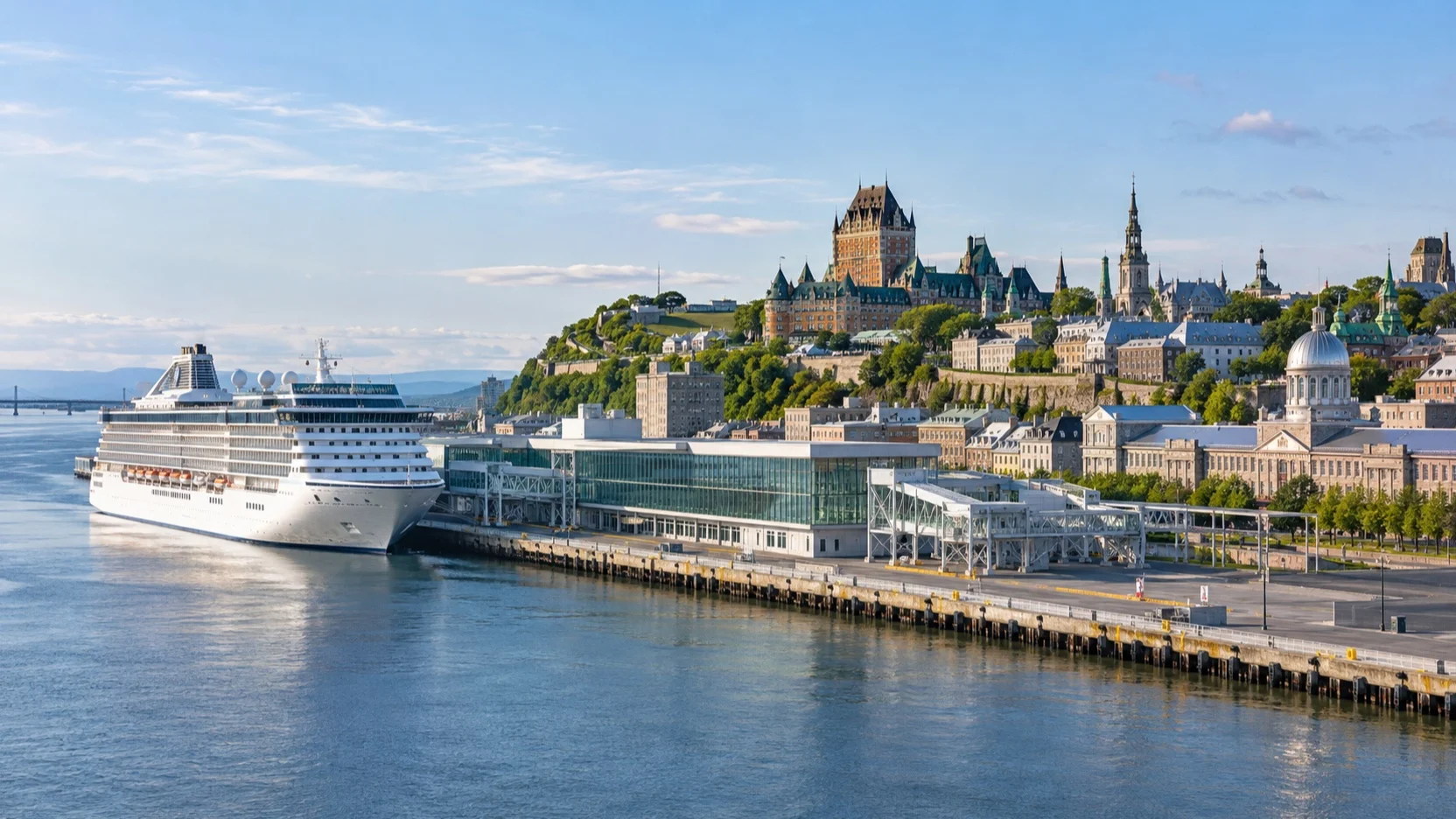 Montréal's Grand Quay beside Old Montréal