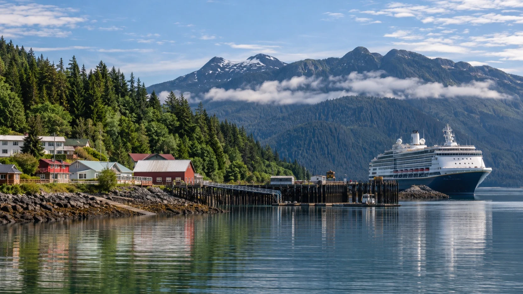 Prince Rupert's Cow Bay and cruise waterfront