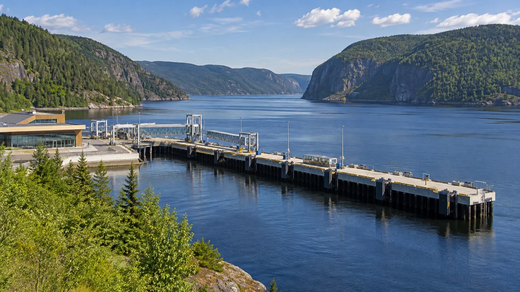 La Baie cruise pier on the Saguenay Fjord