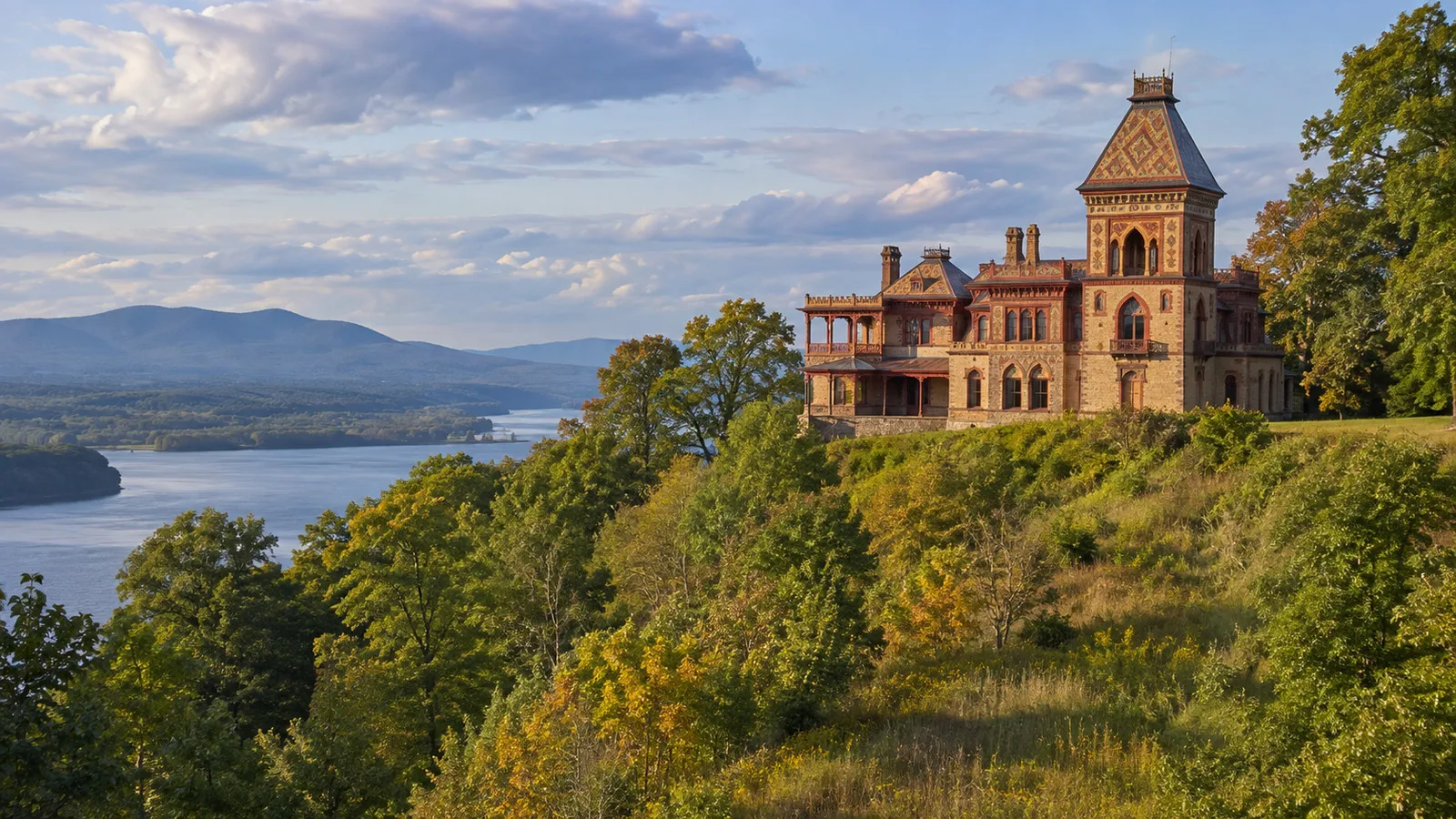 Olana State Historic Site on its Hudson Valley hill