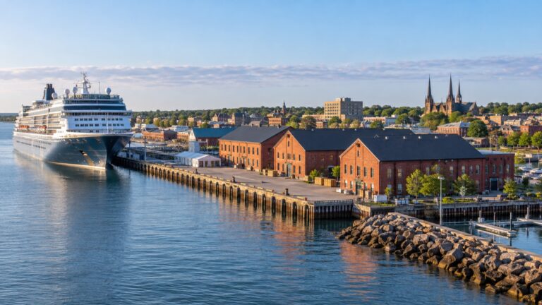 Charlottetown cruise pier and historic waterfront