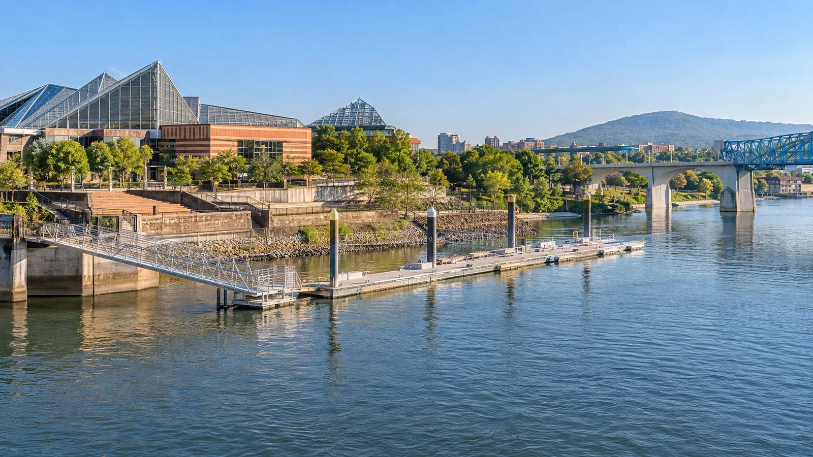View of Ross’s Landing and the Actual Pier near Chattanooga