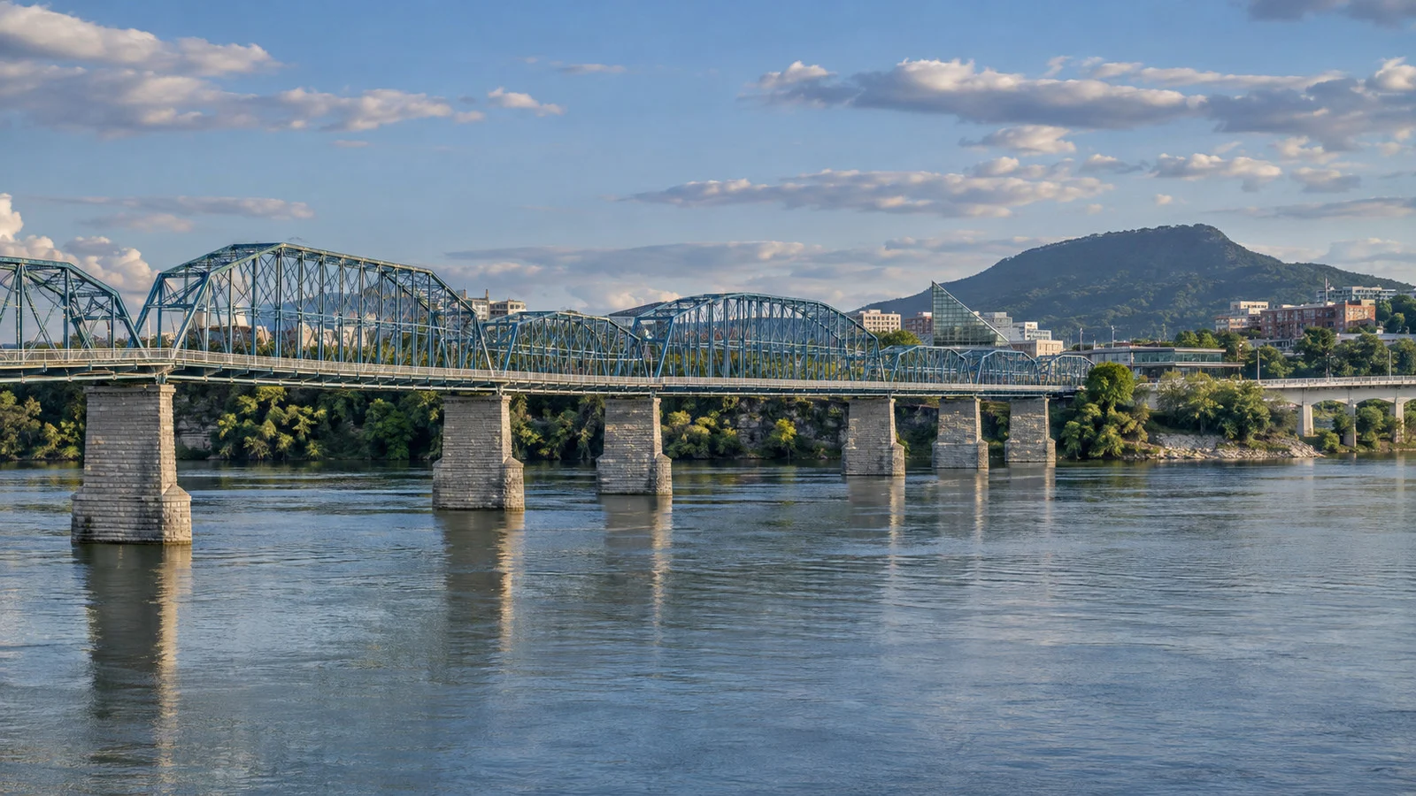 Walnut Street Bridge spanning the Tennessee River in Chattanooga