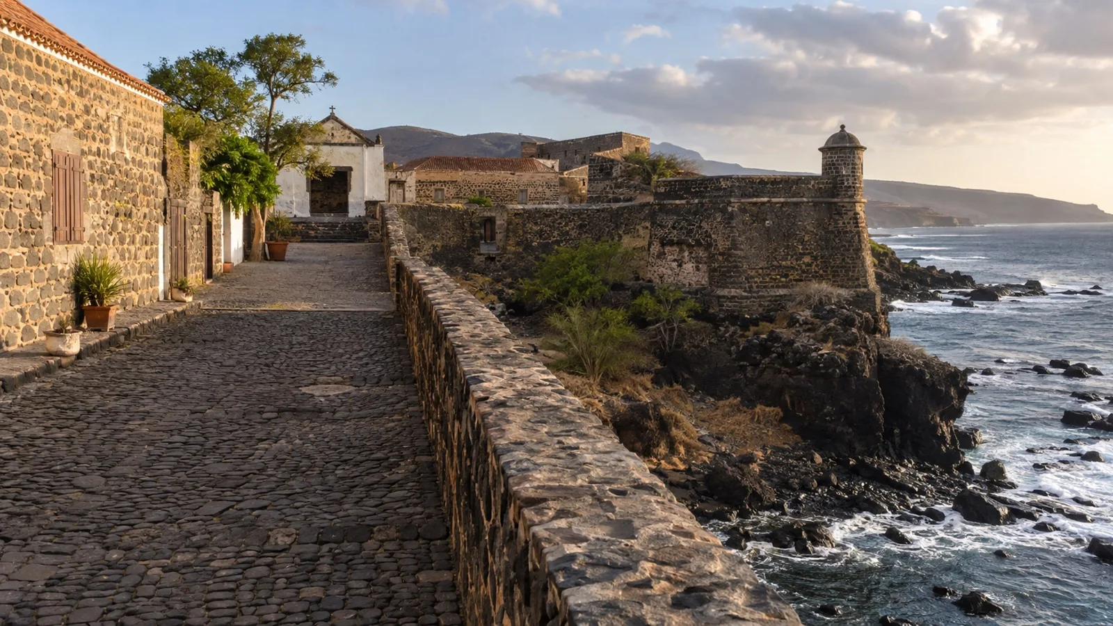 Historic Cidade Velha on Santiago island beside the Atlantic
