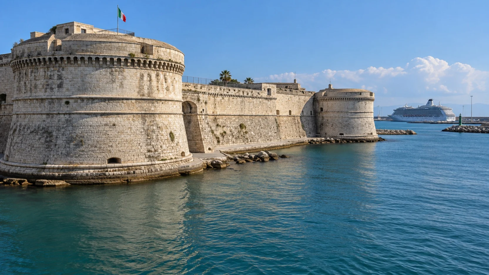 Forte Michelangelo beside Civitavecchia harbor