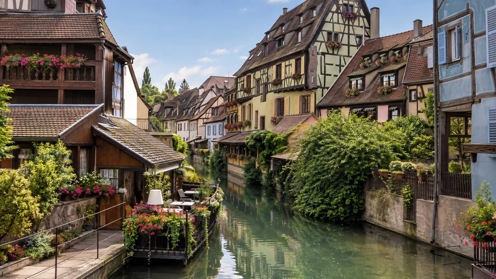 Colmar old town in Alsace from Breisach excursion