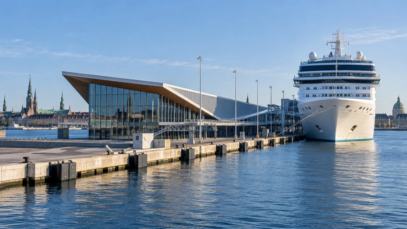 Cruise ship at Copenhagen's Oceankaj terminal
