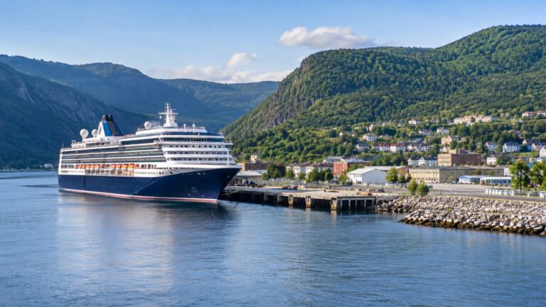 Cruise ship at Corner Brook on Humber Arm