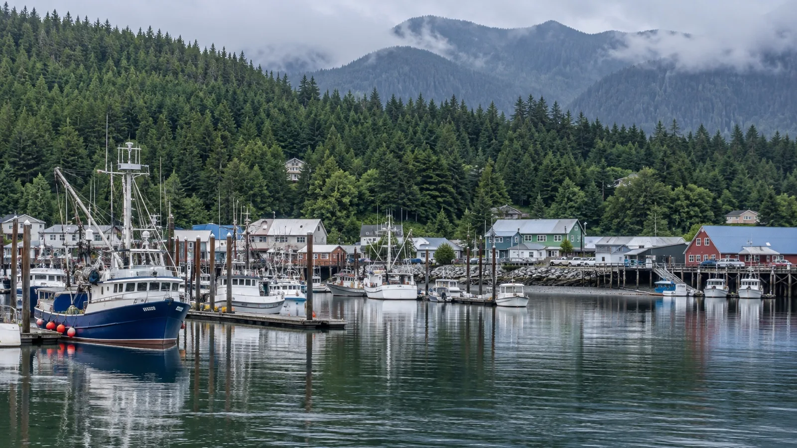 Fishing boats in Craig Alaska harbor on Prince of Wales Island