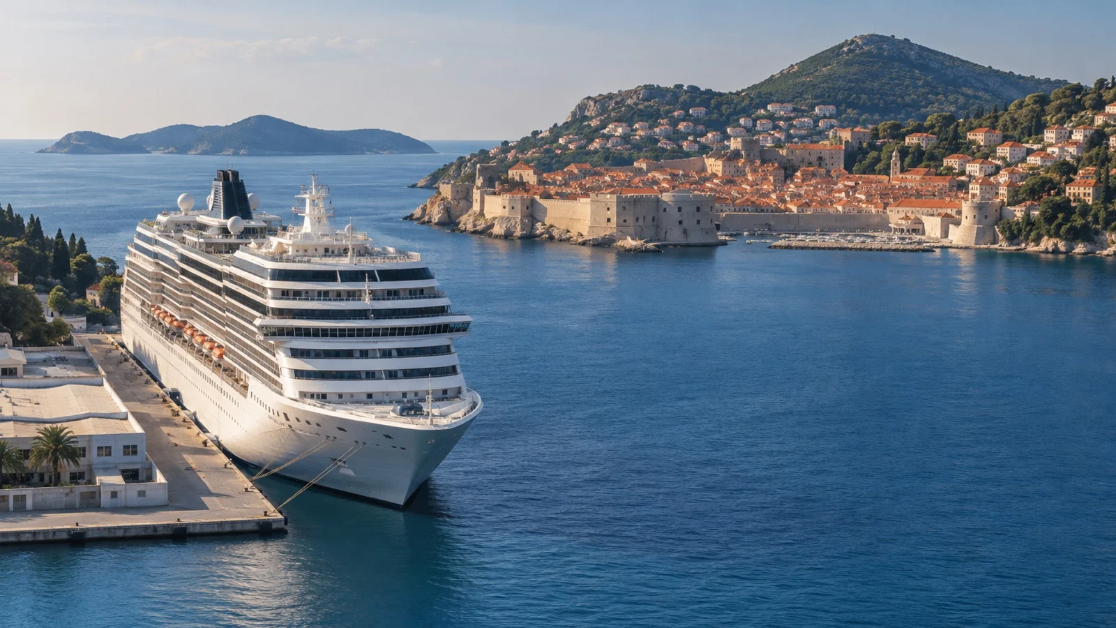 Cruise ship at Zadar port