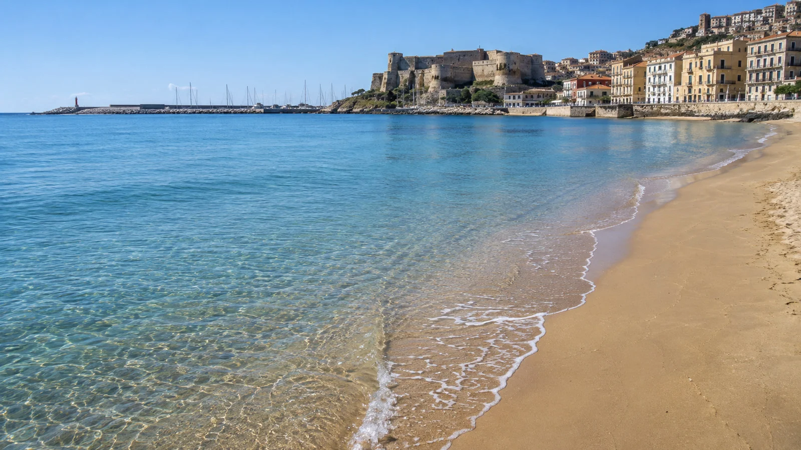 Beaches near the port